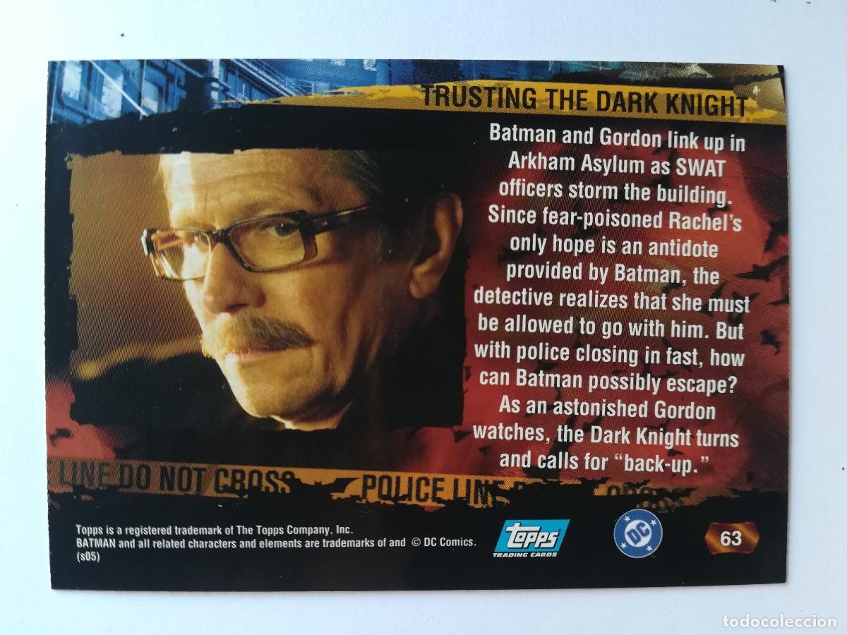 Trading cards: Batman Begins Topps N&ordm; 63. - Foto 2