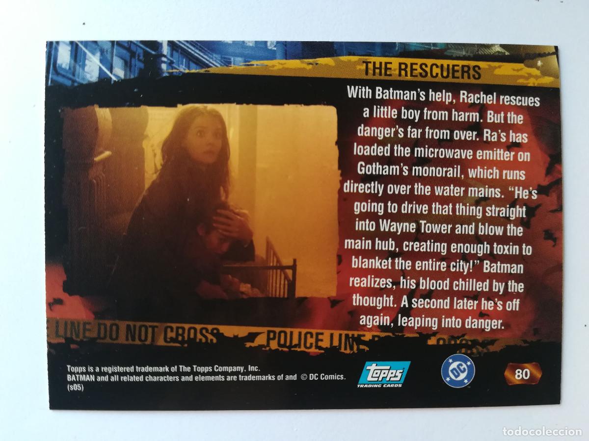 Trading cards: Batman Begins Topps N&ordm; 80. - Foto 2