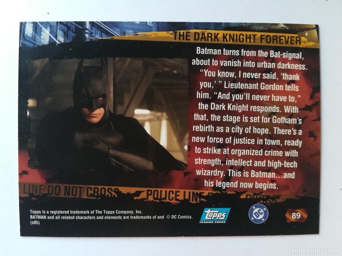 Trading cards: Batman Begins Topps N&ordm; 89. - Foto 2