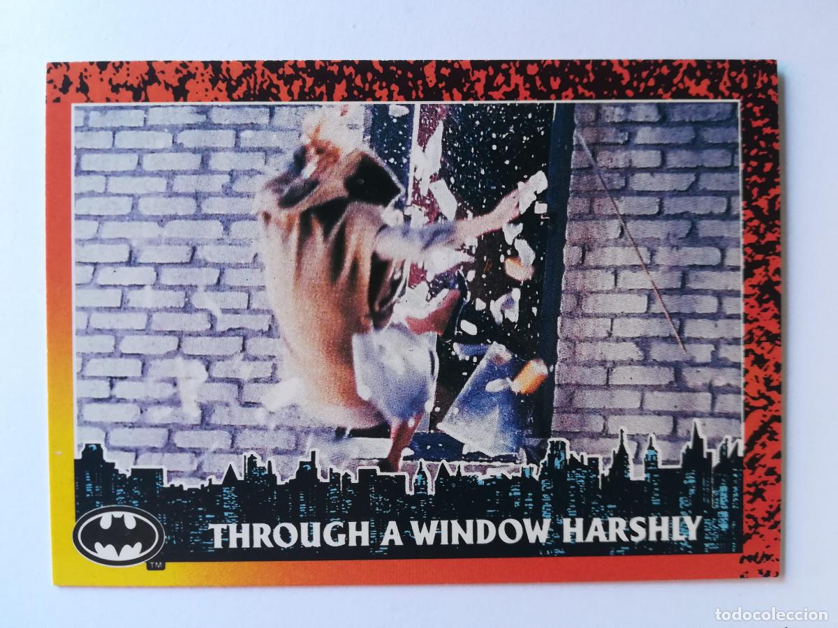 Trading cards: Batman Returns N&ordm; 30. Through a window harshly. Topps 1992. - Foto 1