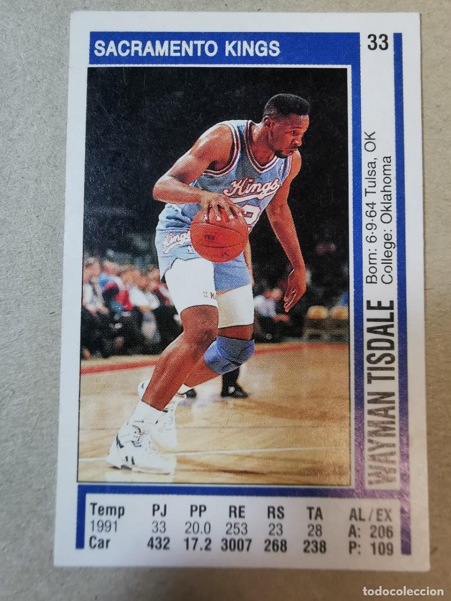 Sammelkarten: DOBLE CROMO ADHESIVO.PANINI.NBA 91 92.1991 1992.WAYMAN TISDALE 33. CLYDE DREXLER 29