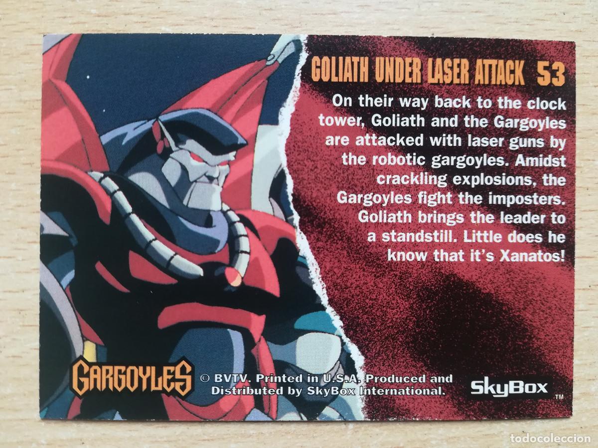 Trading cards: Gargoyles N&ordm; 53. Goliath Under Laser Attack. Skybox. - Foto 2