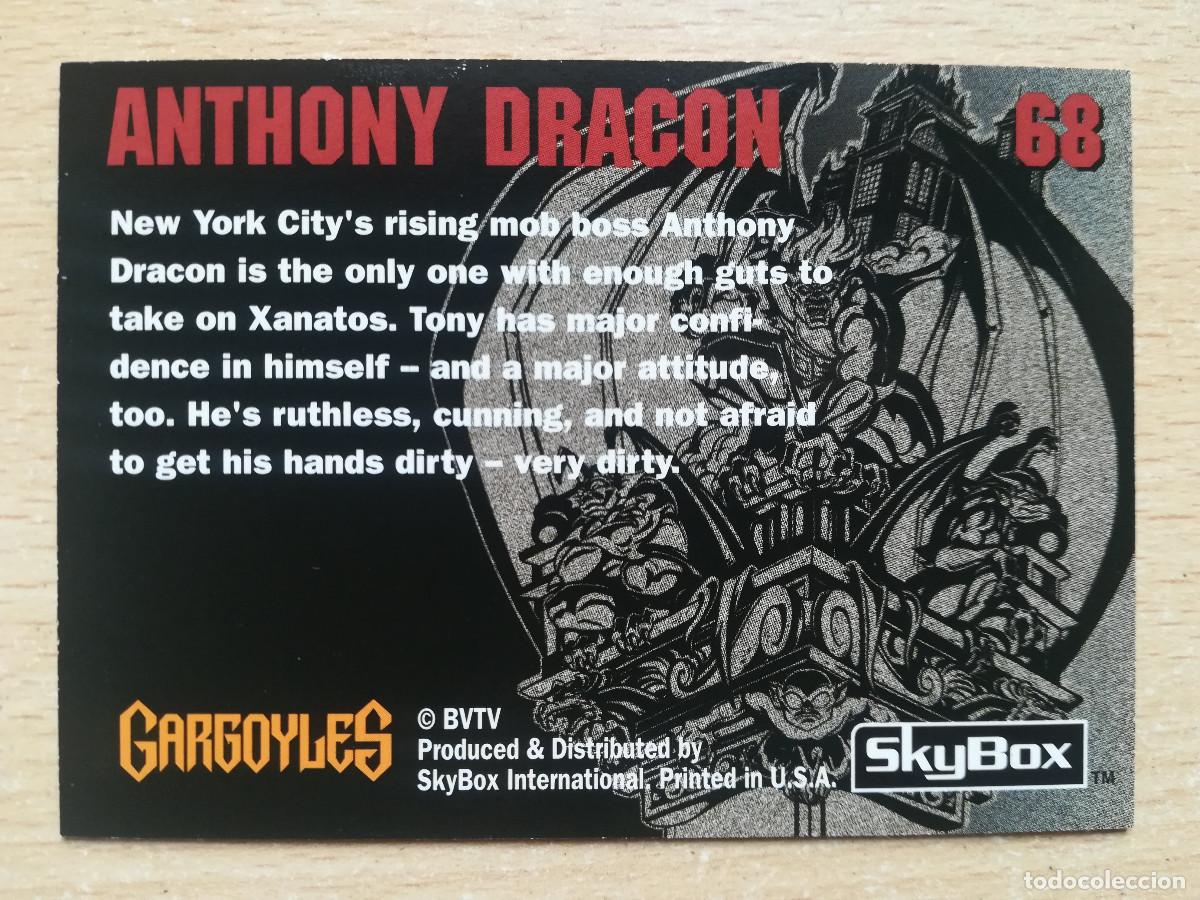 Trading cards: Gargoyles N&ordm; 68. Anthony Dracon. Skybox. - Foto 2