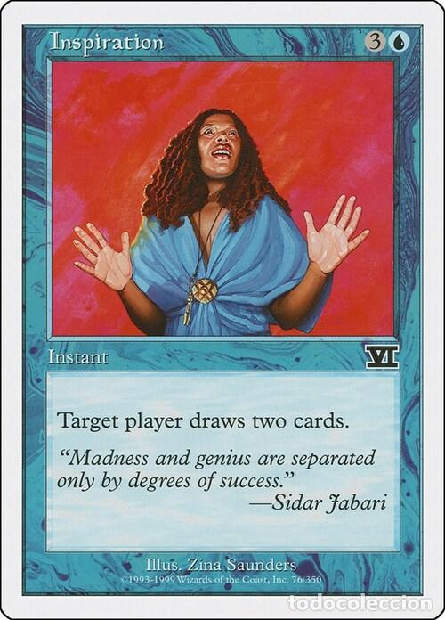 Trading Cards: Carta MTG-Ispirazione-Sesta Edizione-N.076-ITA-EX- - Magic the Gathering