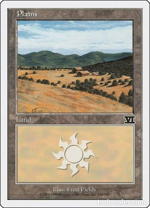 Trading Cards: Carta MTG-Pianura (V.4)-Sesta Edizione-N.334-ITA-EX- - Magic the Gathering