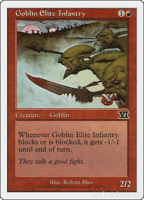 Trading Cards: Carta MTG-Fanteria Scelta dei Goblin-Sesta Edizione-N.183-ITA-EX- - Magic the Gathering