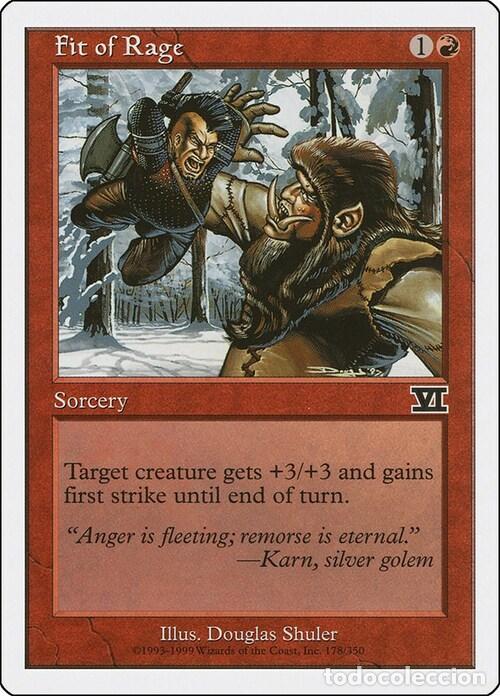 Trading Cards: Carta MTG-Accesso d'Ira-Sesta Edizione-N.178-ITA-EX- - Magic the Gathering