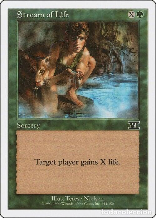 Trading Cards: Carta MTG-Fonte della Vita-Sesta Edizione-N.254-ITA-Played- - Magic the Gathering