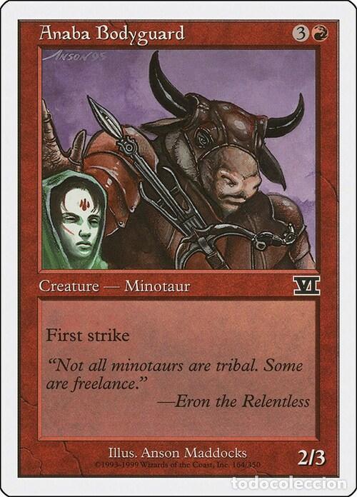 Trading Cards: Carta MTG-Guardia del Corpo di Anaba-Sesta Edizione-N.164-ITA-EX- - Magic the Gathering