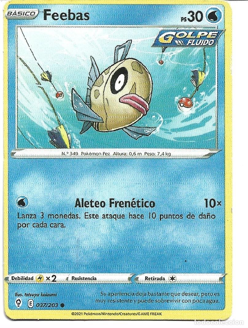 Trading cards: CROMO DE POK&Eacute;MON EL A&Ntilde;O 2021 BASICO FEEBAS PS 30 - Foto 1