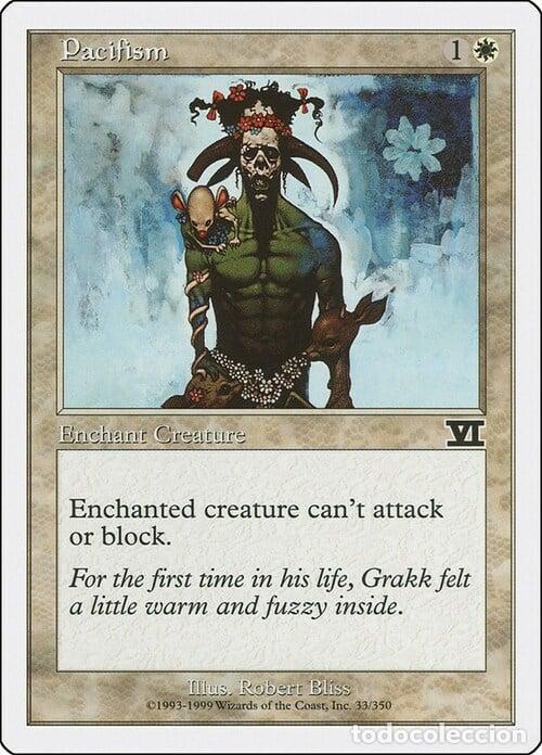 Trading Cards: Carta MTG-Pacifismo-Sesta Edizione-N.033-ITA-EX- - Magic the Gathering