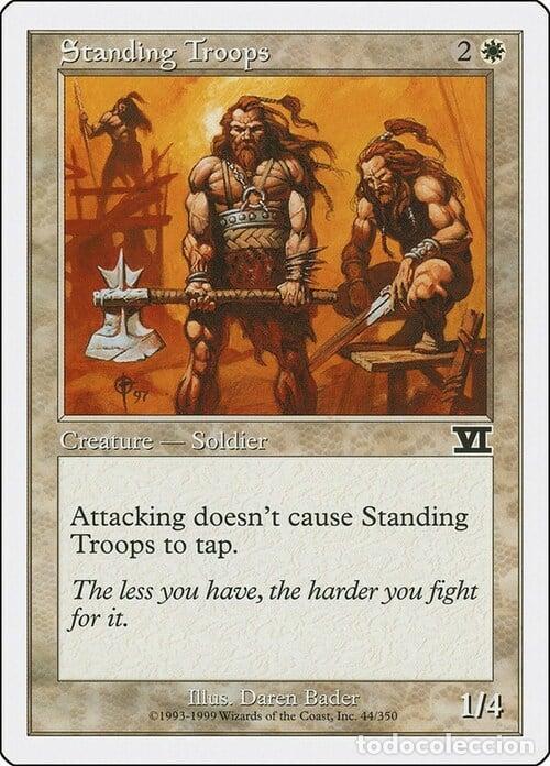 Trading Cards: Carta MTG-Truppe in Difesa-Sesta Edizione-N.044-ITA-Good- - Magic the Gathering
