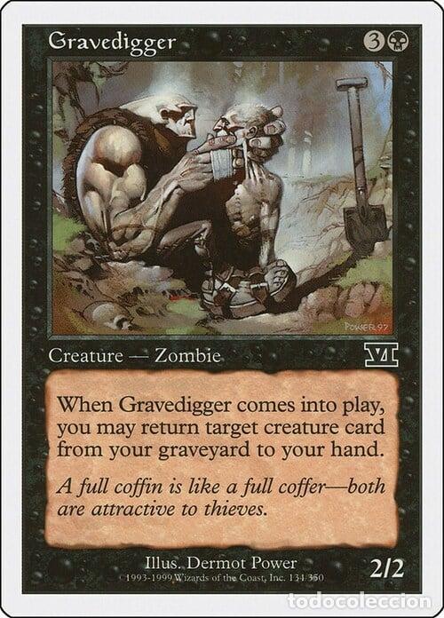Trading Cards: Carta MTG-Scavatombe-Sesta Edizione-N.134-ITA-EX- - Magic the Gathering