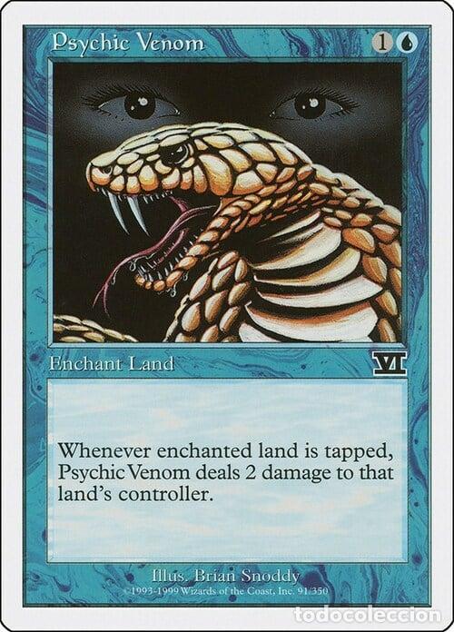Trading Cards: Carta MTG-Veleno Psichico-Sesta Edizione-N.091-ITA-EX- - Magic the Gathering