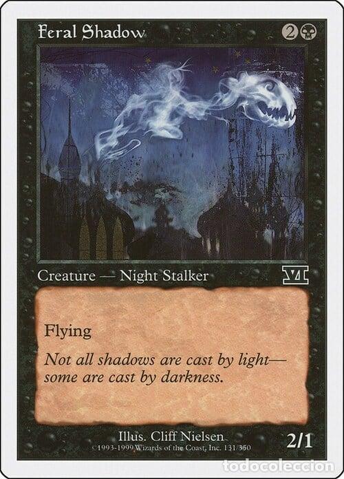 Trading Cards: Carta MTG-Ombra Ferale-Sesta Edizione-N.131-ITA-EX- - Magic the Gathering