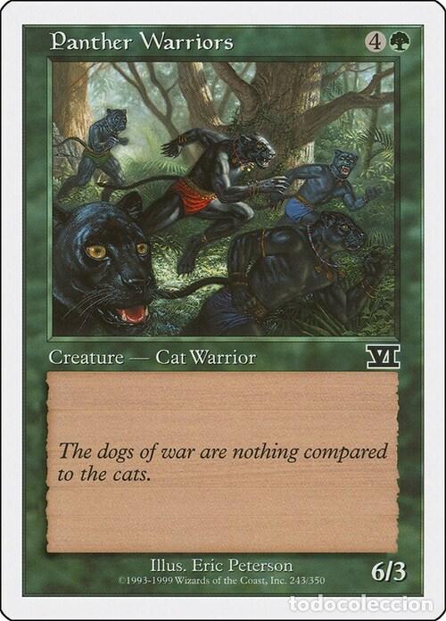 Trading Cards: Carta MTG-Pantere Guerriere-Sesta Edizione-N.243-ITA-EX- - Magic the Gathering