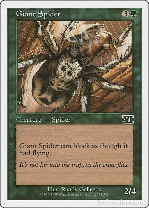Trading Cards: Carta MTG-Ragno Gigante-Sesta Edizione-N.234-ITA-EX- - Magic the Gathering