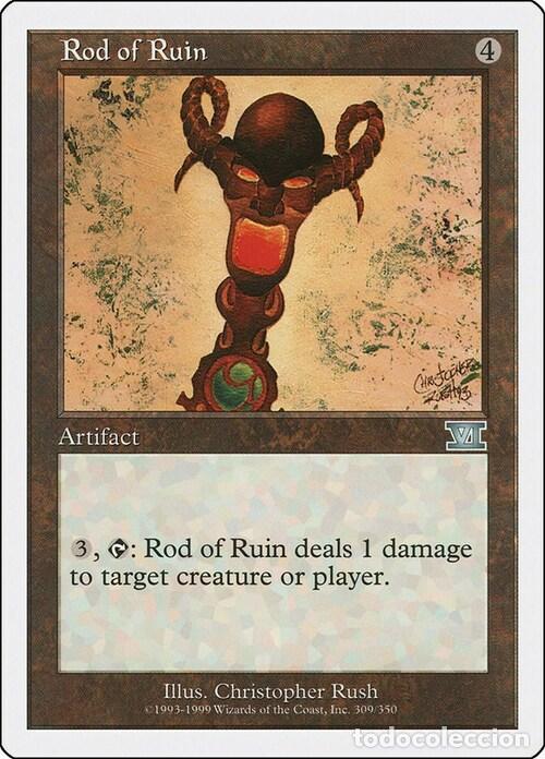 Trading Cards: Carta MTG-Scettro della Rovina-Sesta Edizione-N.308-ITA-EX- - Magic the Gathering