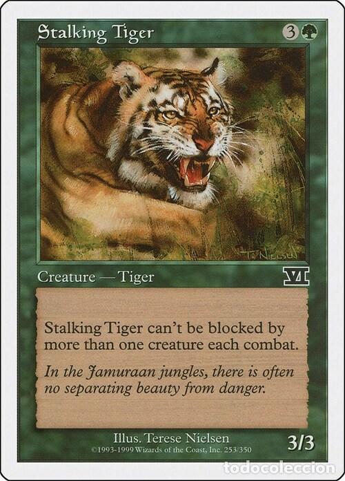 Trading Cards: Carta MTG-Tigre in Agguato-Sesta Edizione-N.253-ITA-Good- - Magic the Gathering