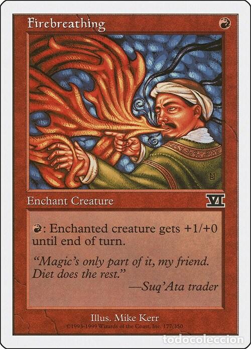 Trading Cards: Carta MTG-Soffio del Drago-Sesta Edizione-N.177-ITA-EX- - Magic the Gathering