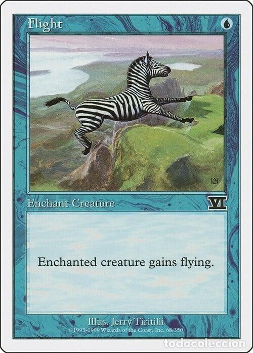Trading Cards: Carta MTG-Volare-Sesta Edizione-N.068-ITA-EX- - Magic the Gathering