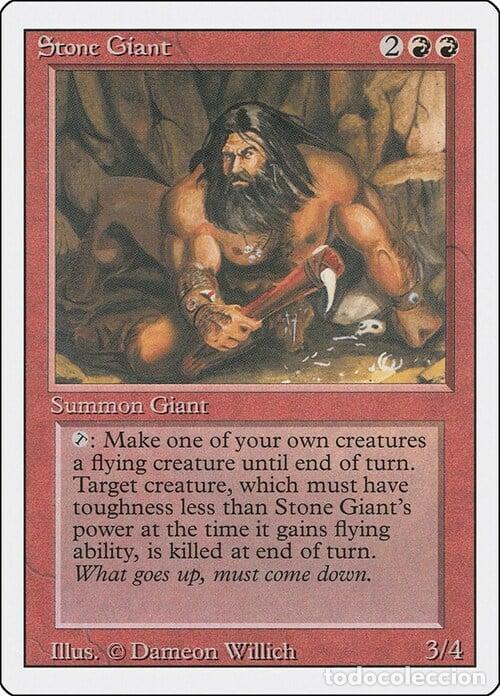 Trading Cards: Carta MTG-Stone Giant-Revised-N.192-EN-EX- - Magic the Gathering