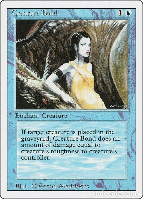 Trading Cards: Carta MTG-Creature Bond -Revised-N.055-EN-EX- - Magic the Gathering