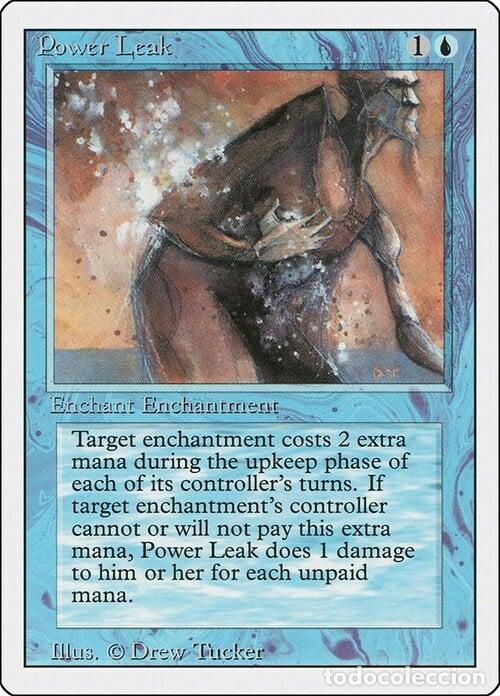 Trading Cards: Carta MTG-Power Leak-Revised-N.073-EN-EX- - Magic the Gathering