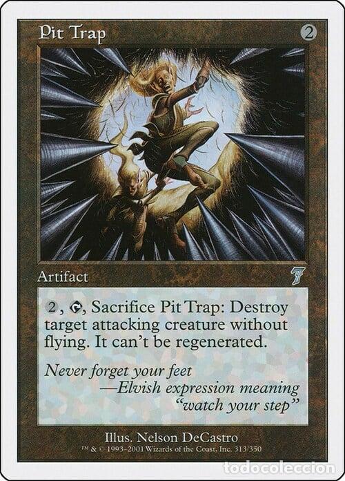 Trading Cards: Carta MTG-Trabocchetto-Settima Edizione-N.313-ITA-Poor- - Magic the Gathering