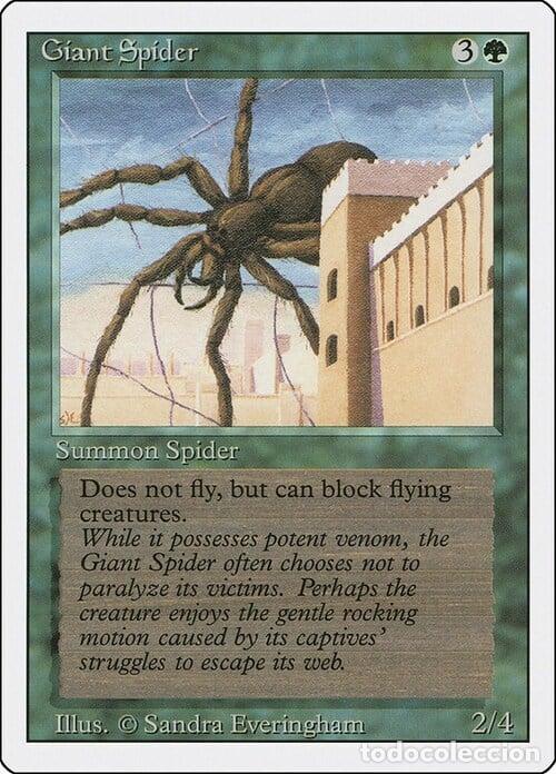 Trading Cards: Carta MTG-Giant Spider-Revised-N.200-EN-EX- - Magic the Gathering