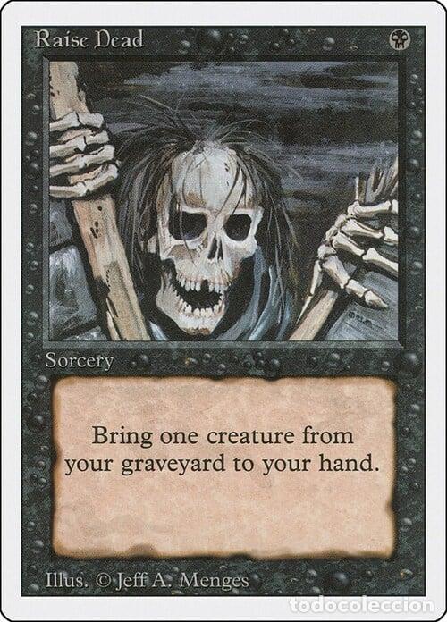 Trading Cards: Carta MTG-Raise Dead-Revised-N.124-EN-EX- - Magic the Gathering