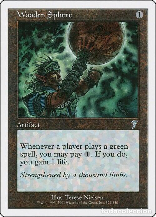Trading Cards: Carta MTG-Sfera di Legno-Settima Edizione-N.324-ITA-Poor- - Magic the Gathering