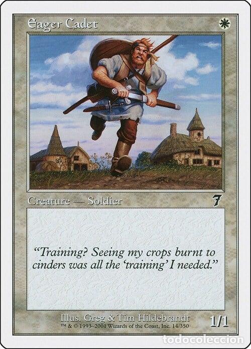 Trading Cards: Carta MTG-Cadetto Entusiasta-Settima Edizione-N.014-ITA-Good- - Magic the Gathering