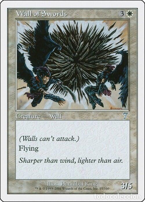 Trading Cards: Carta MTG-Muro di Spade-Settima Edizione-N.055-ITA-Poor- - Magic the Gathering