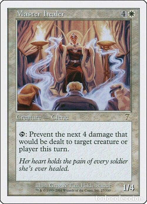 Trading Cards: Carta MTG-Mastro Guaritore-Settima Edizione-N.027-ITA-Good- - Magic the Gathering