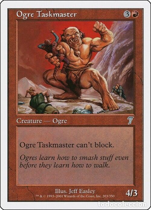 Trading Cards: Carta MTG-Sorvegliante Ogre-Settima Edizione-N.226-ITA-Good- - Magic the Gathering