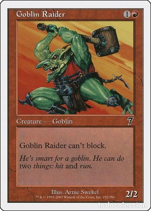 Trading Cards: Carta MTG-Predone Goblin-Settima Edizione-N.192-ITA-Good- - Magic the Gathering