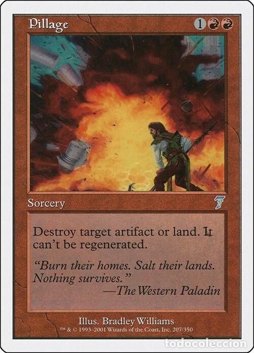 Trading Cards: Carta MTG-Saccheggio-Settima Edizione-N.203-CHINA-S-Good- - Magic the Gathering