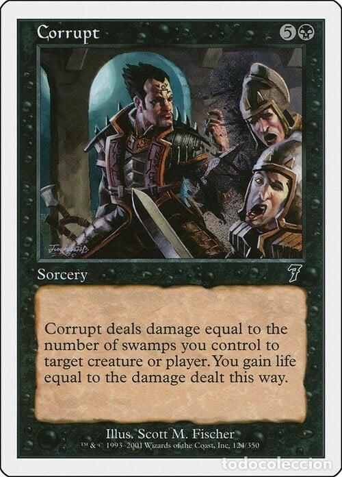 Trading Cards: Carta MTG-Corrupt-Settima Edizione-N.141-ITA-EX- - Magic the Gathering