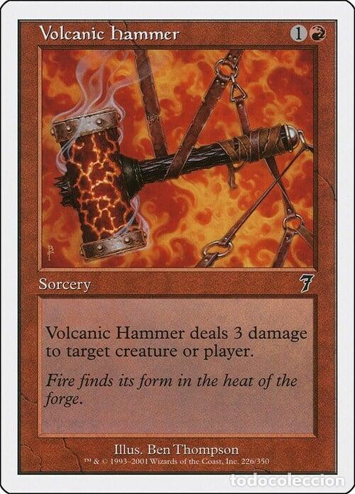 Trading Cards: Carta MTG-Martello Vulcanico-Settima Edizione-N.201-ITA-Good- - Magic the Gathering