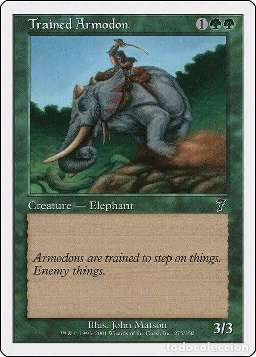 Trading Cards: Carta MTG-Armodonte Addestrato-Settima Edizione-N.244-ITA-Good- - Magic the Gathering