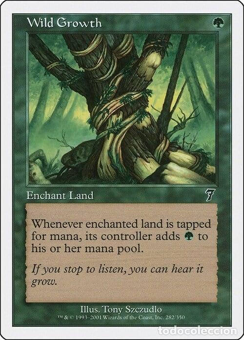 Trading Cards: Carta MTG-Crescita Rigogliosa-Settima Edizione-N.258-CHINA-S-EX- - Magic the Gathering