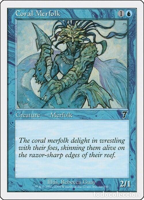 Trading Cards: Carta MTG-Tritone Corallino-Settima Edizione-N.066-ITA-Played- - Magic the Gathering