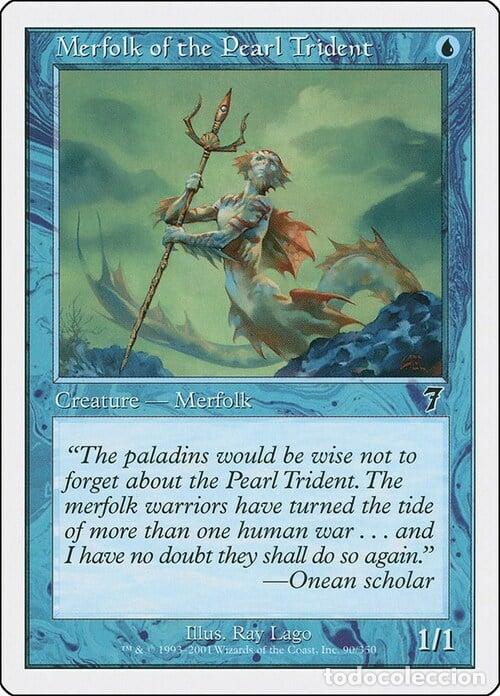 Trading Cards: Carta MTG-Tritone dal Tridente Perlaceo-Settima Edizione-N.114-ITA-Played- - Magic the Gathering