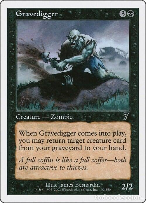 Trading Cards: Carta MTG-Scavatombe-Settima Edizione-N.158-ITA-Good- - Magic the Gathering