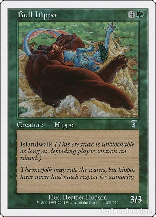 Trading Cards: Carta MTG-Ippopotamo Capobranco-Settima Edizione-N.272-CHINA-S-Good- - Magic the Gathering