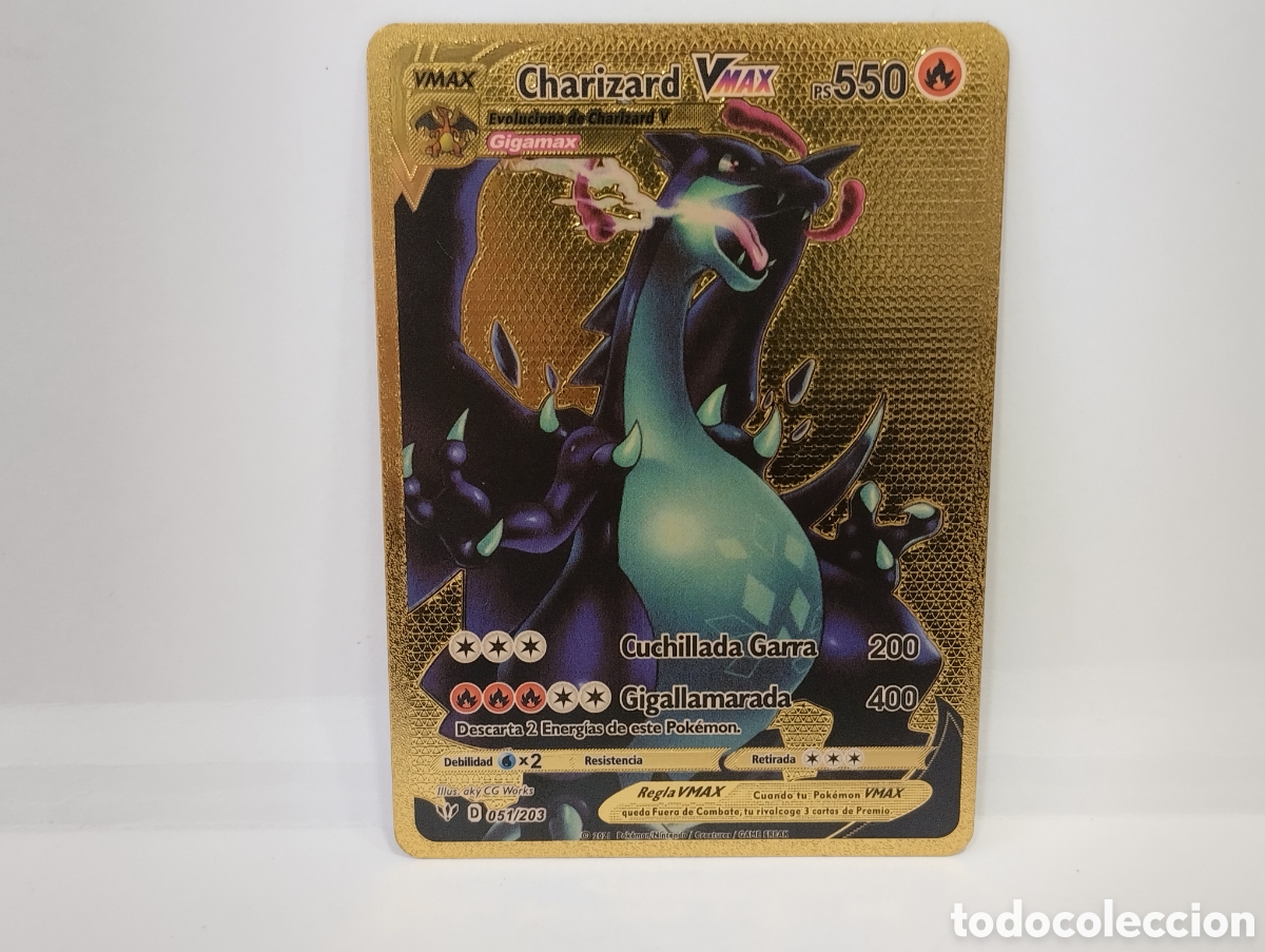carta oro pokemon charizard gx ps 720 - Buy Antique trading cards on  todocoleccion