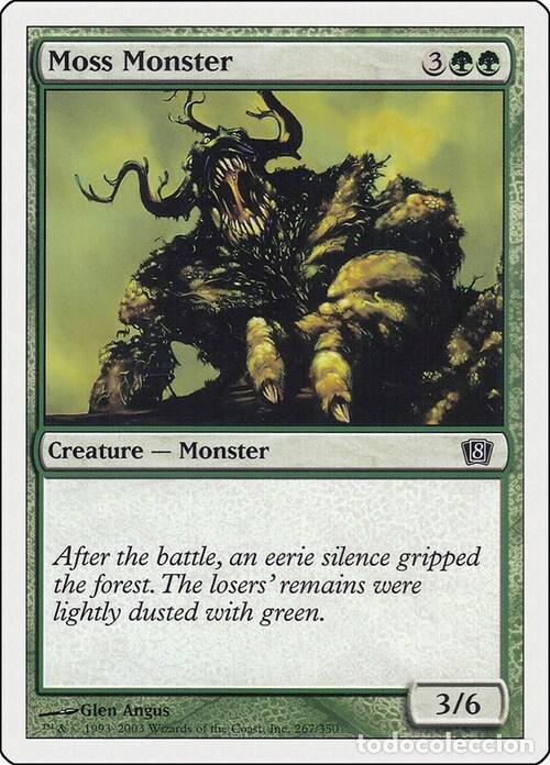 Trading Cards: Carta MTG-Mostro di Muschio-Ottava Edizione-N.254-ITA-EX- - Magic the Gathering