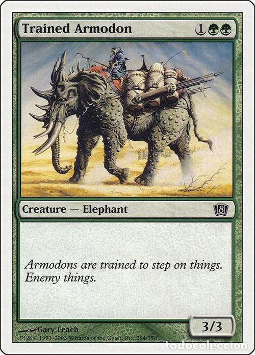 Trading Cards: Carta MTG-Armodonte Addestrato-Ottava Edizione-N.266-ITA-Good- - Magic the Gathering
