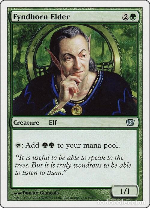 Trading Cards: Carta MTG-Antico di Fyndhorn-Ottava Edizione-N.254-ITA-LP- - Magic the Gathering